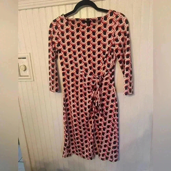 Talbots Side Tie Swirl Print sheath dress - Picture 1 of 9